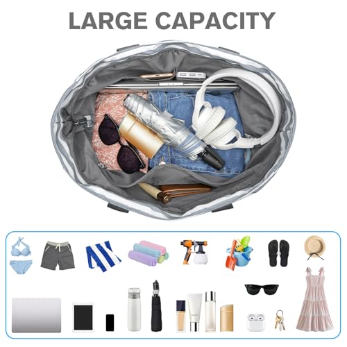 G4Free Beach Bag Grey Stripe