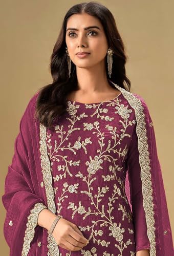 Delisa Indian Women's ready to wear Salwar Kameez Eid Festive Wedding Party wear Kurta with Pant and Dupatta-22083