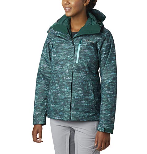 Columbia Jaqueta feminina Whirlibird para troca, à prova d'água e respirável, estampa camuflada de