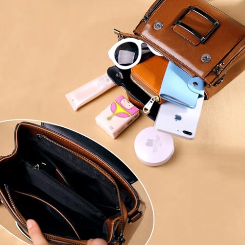 Sac à main classique en cuir véritable haut de gamme pour femme élégante