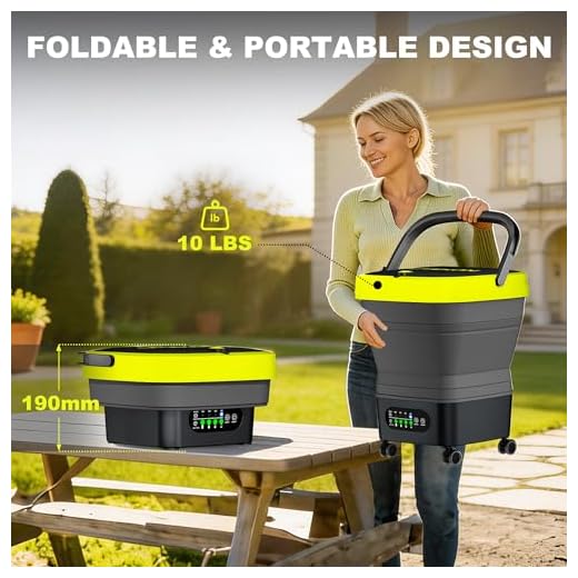 Litekon Cordless Foldable Washer with 10FT Hose