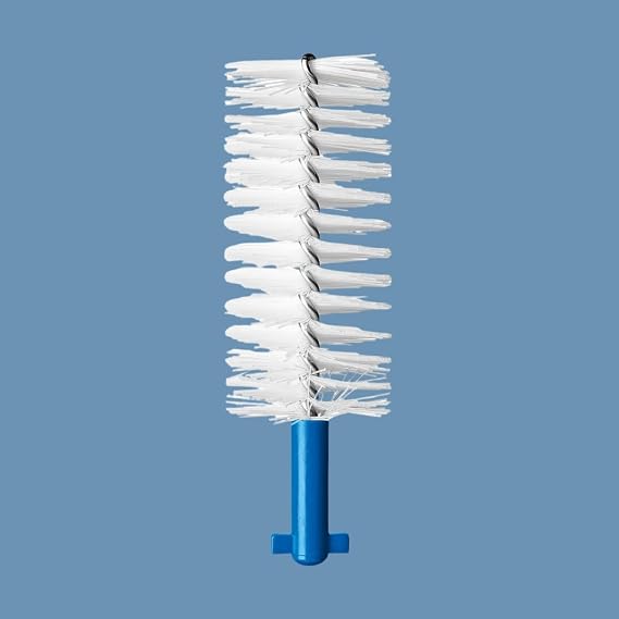 Curaprox Interdental Brush Set CPS 410 Perio for Large Gaps & Gum Care | Includes 5 Brushes & Long-Handled Holder for Easy Reach | Swiss Made