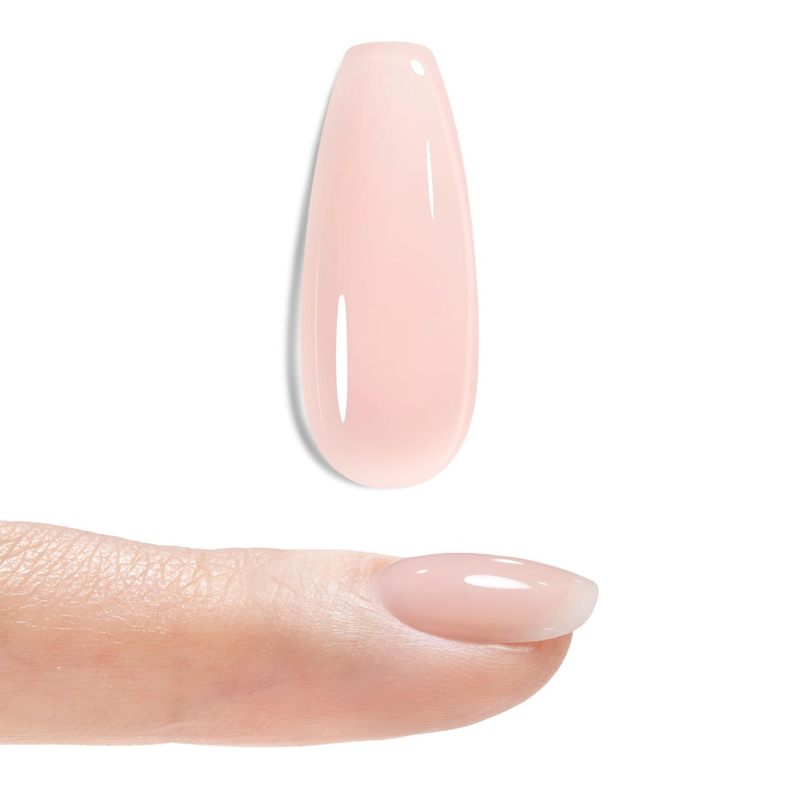 Beetles Builder Gel - Natural Nude Nails -9