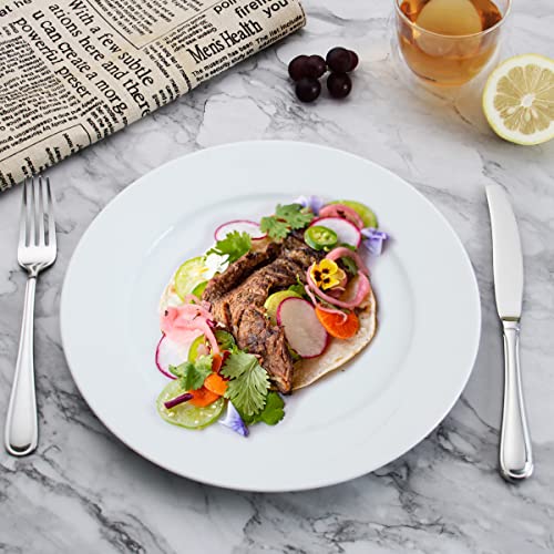 image for HISSF Dinner Knives Set, 6 Pcs Hollow Handle Table Knives Stainless St