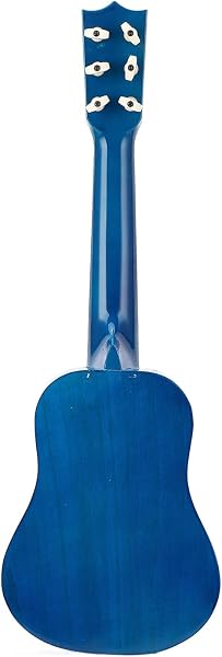 Wooden Guitar for Kids 21 Inch Mini Guitar Toy for Kids, 6 String Musical Instrument Non-Toxic and Eco-friendly with Pick, for Age 3-8, Blue - 5