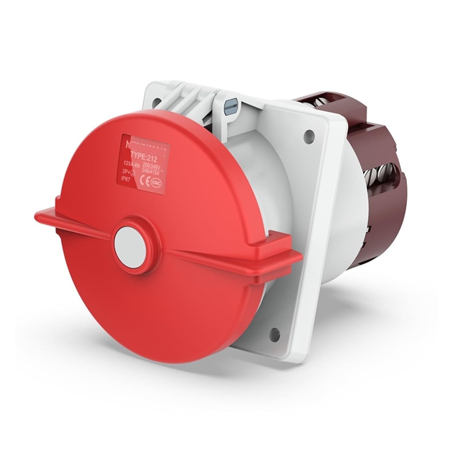 Industrial Concealed Oblique Socket IP67 3-core 4-core 5-core 16A32A(125A 3P IP67)