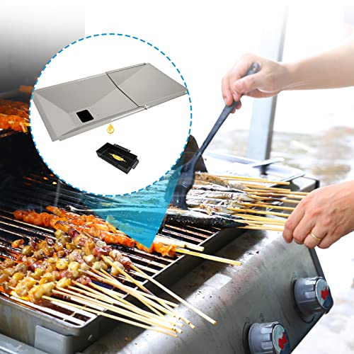 Uniflasy Universal Grease Tray With Catch Pan Fits Nexgrill, Charbroil, Dynaglo, Kenmore, Bhg, Grill Master, Backyard, Uniflame, Expert Gas Grill, Adjustable Drip Pan For 3/4/5 Burner Gas Grill #TOP6