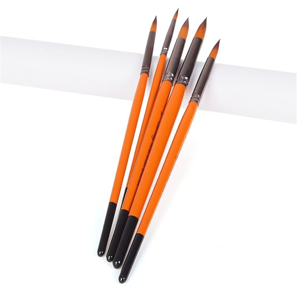 5 Teile/Satz Öl Pinsel Set Nylon Haar Acryl Farben malerei Pinsel DIY Aquarell Stift für Künstler Maler Anfänger