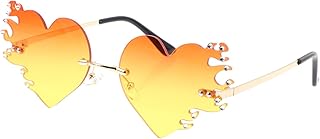 Óculos De Sol Chamas Óculos De Moda Óculos De Sol Em Forma De Coração Óculos Em Forma De Coração Óculos De Coração Óculos De Sol Para Crianças Óculos Engraçados Festival Óculos De