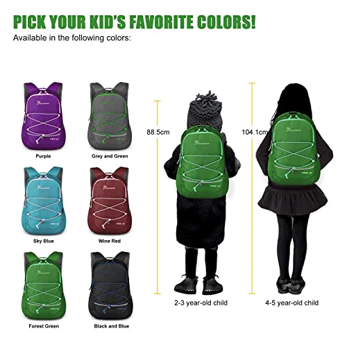 Mountaintop Kids Backpack For Boys Girls Preschool Water Resistant Lightweight Children Daypack 10L, Grass Green #TOP5