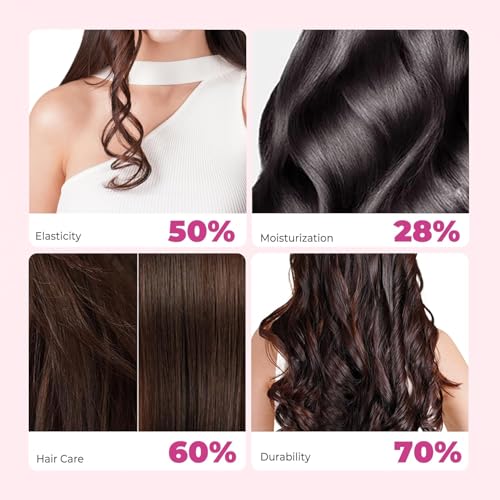 Image of Atopskins 6 in 1 Hair Dryer Brush Hot Air Styler Detachable for Travel, Blow Dryer 3 Heat Settings to Straighten, Auto Curl, Volumize Home Salon Results Frizz-Free Shine All Hair Types (Black1)