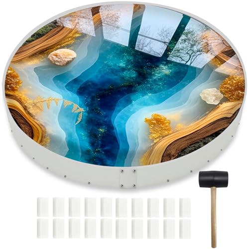 Extra Large Epoxy Resin Table Molds,36" Reusable Deep Round Detachable Molds for Epoxy Resin Casting,Circle River Table,Coffee Table,Cutting Board,Tray,Home Decoration,Floral Preservation by SIMEIQI - Used condition - US$170.99