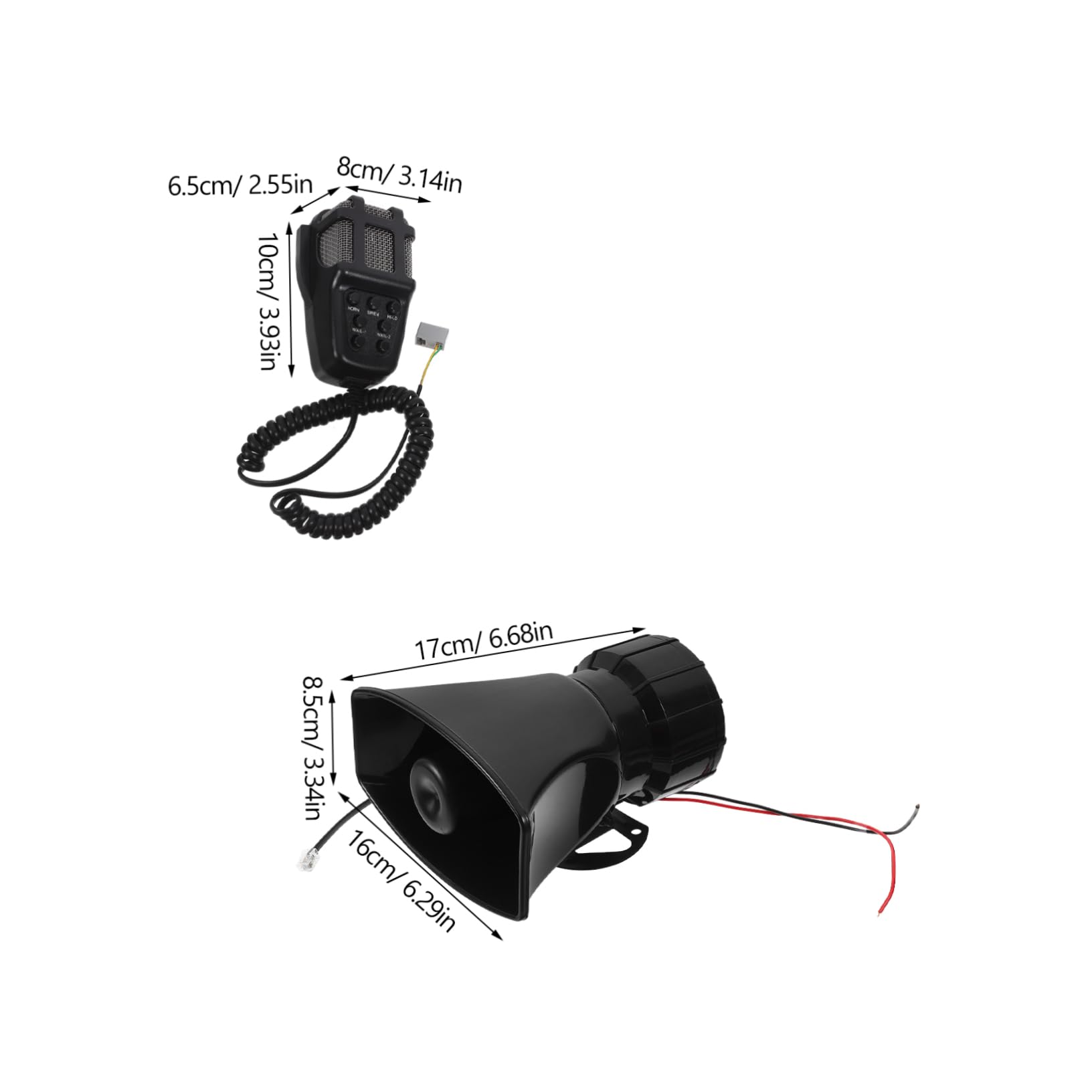 NUOBESTY Sistema De Bocina De Advertencia Alarma Vehicular Tonos Bocina para Camión y Coche para Seguridad Carretera y Alertas De Emergencia