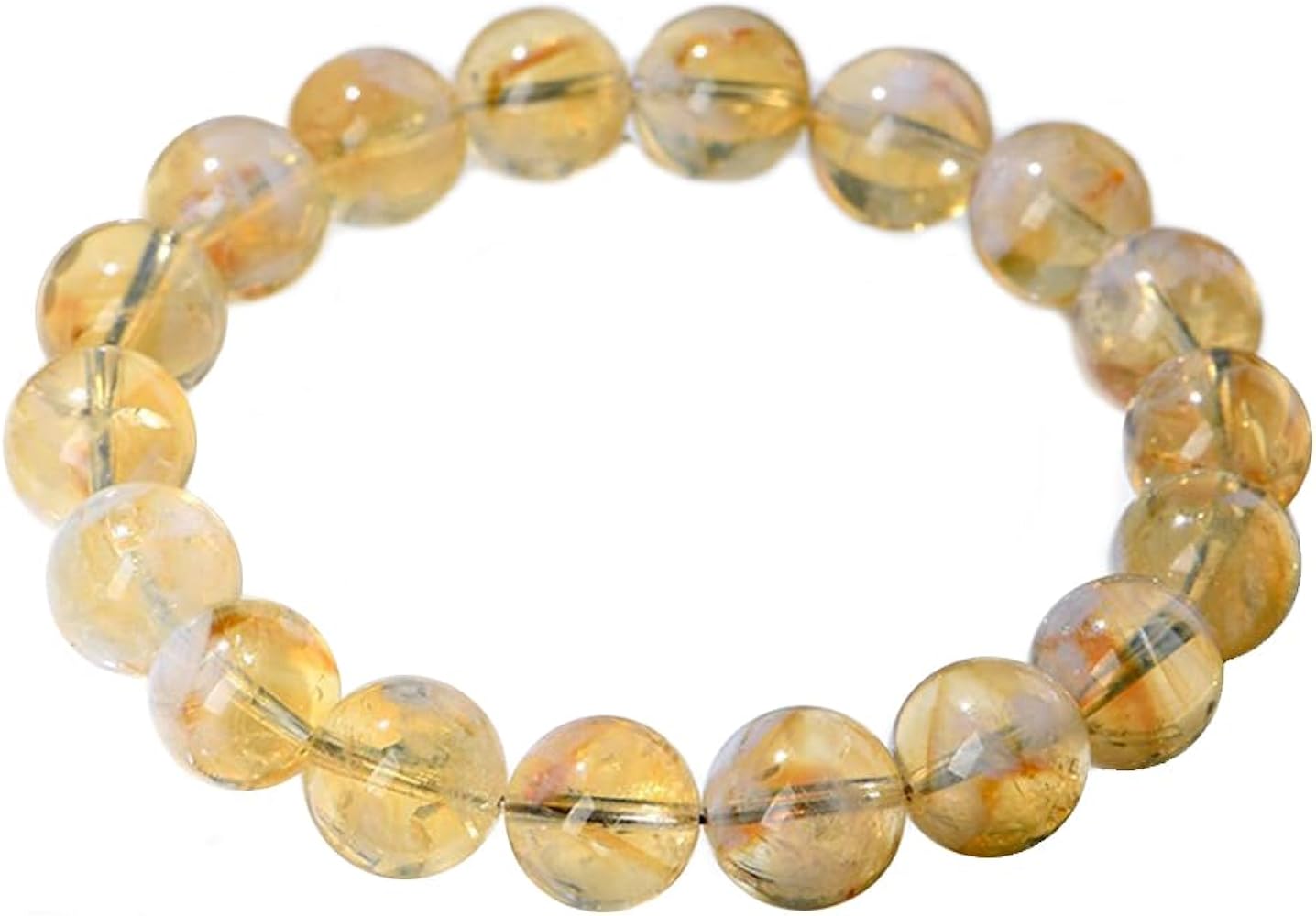Amazon | [UNI STONE] エンジェルラダーシトリンブレスレット 8-9mm 11