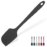 U-Taste Spatola Flessibile Grande in Silicone: 315℃ Resistente al Calore Spatola di Gomma Raschietto Antiaderente, Utensile da Cucina per Miscelazione Raschiare(29cm, Nero) 29 cm Spatola grande Nero
