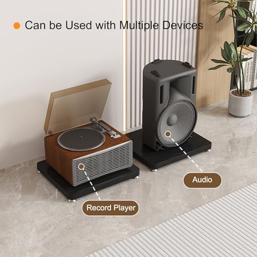 Soporte para reproductor multimedia y estante de red en madera de alta estabilidad 4