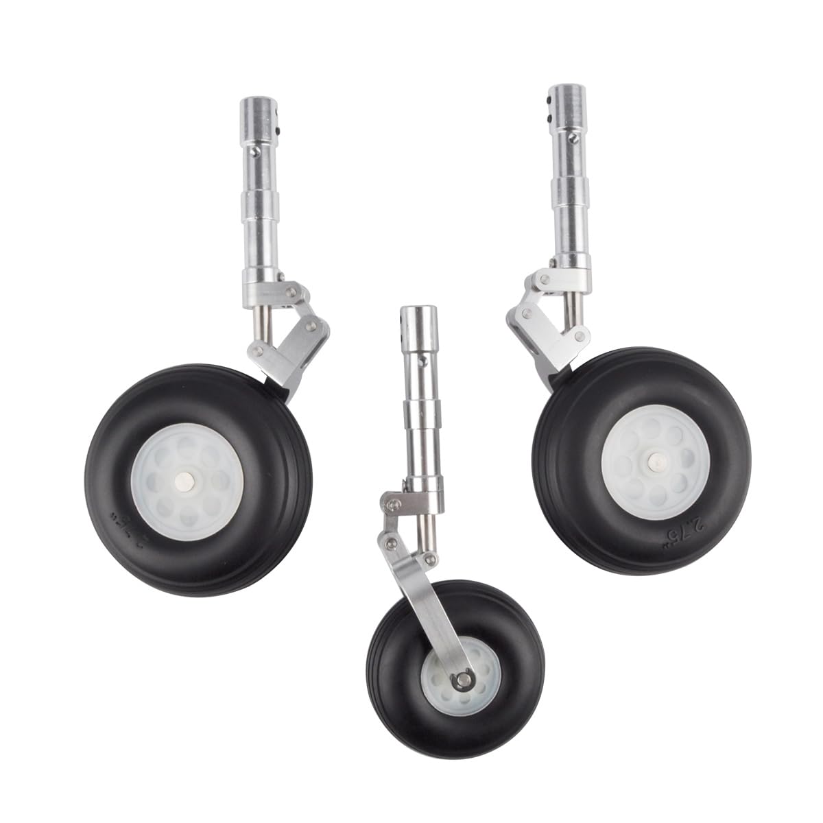 Aircraft Landing Gear Anti-Vibration Pneumatic ?4xL87 x W43 x H22mm for 4-5kg Airplane