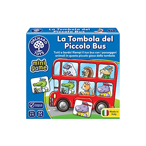 Orchard Toys La Tombola Del Piccolo Bus - Gioco Educativo Di Abbinamento E Memoria Per Bambini Da 3 A 6 Anni (Edizione Italiana)