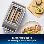 Oster 2 Slice Toaster, With 7 Browning Settings, Extra Wide Slots For Bagels and Special Breads, Removable Easy-to-Clean Crumb Tray, Cancel/Defrost/Bagel, Stainless Steel - Image 2