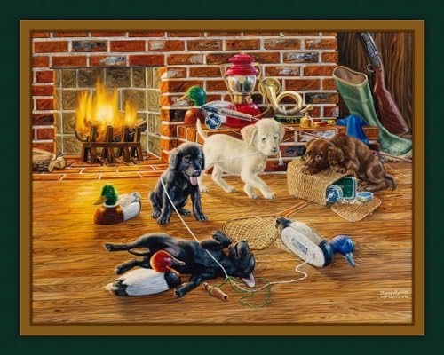 Marshall Dry Goods Good Sports Puppy Digital Panel