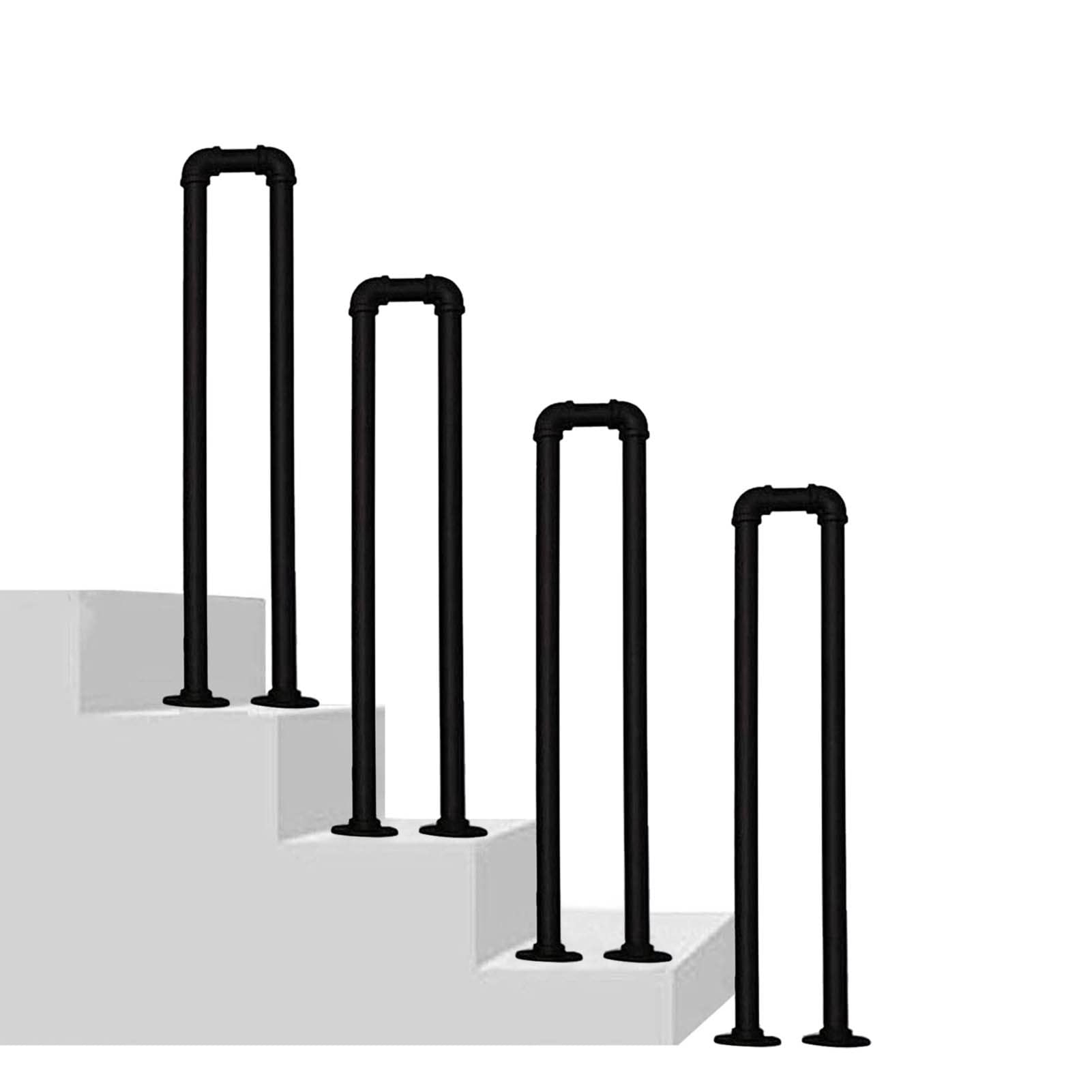 Rampe d'escalier contre les chutes sur marche de porche en U