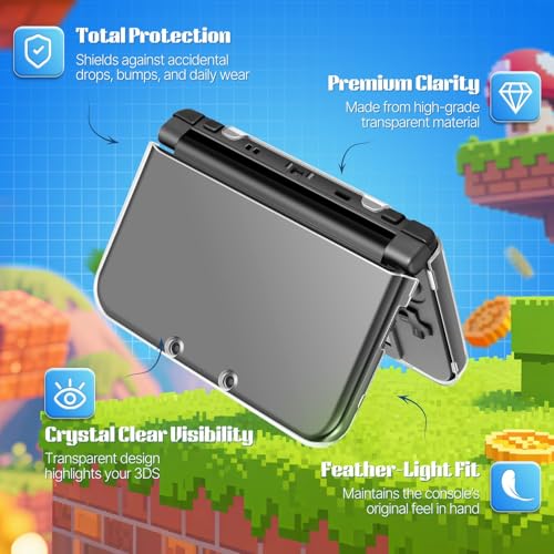 TNP Case Compatible with NEW Nintendo 3DS XL LL 2015 - Ultra Clear Crystal Transparent Hard Shell Protective Case Cover Skin for New Nintendo 3DS XL / 3DS LL 2015 - Image 4