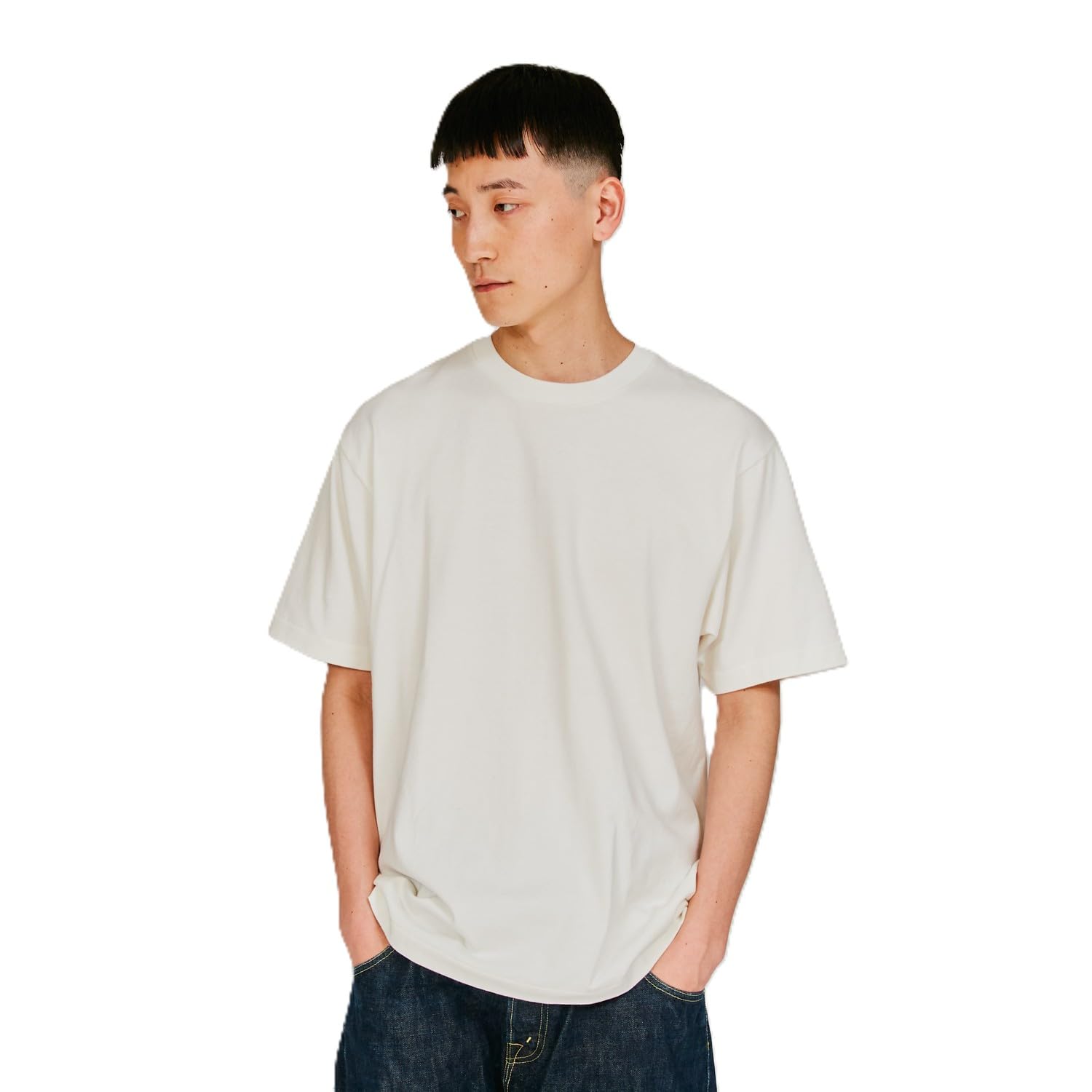 [ヘインズ] アンダーシャツ 半袖 綿100% 1P Tシャツ SHIRO クル…