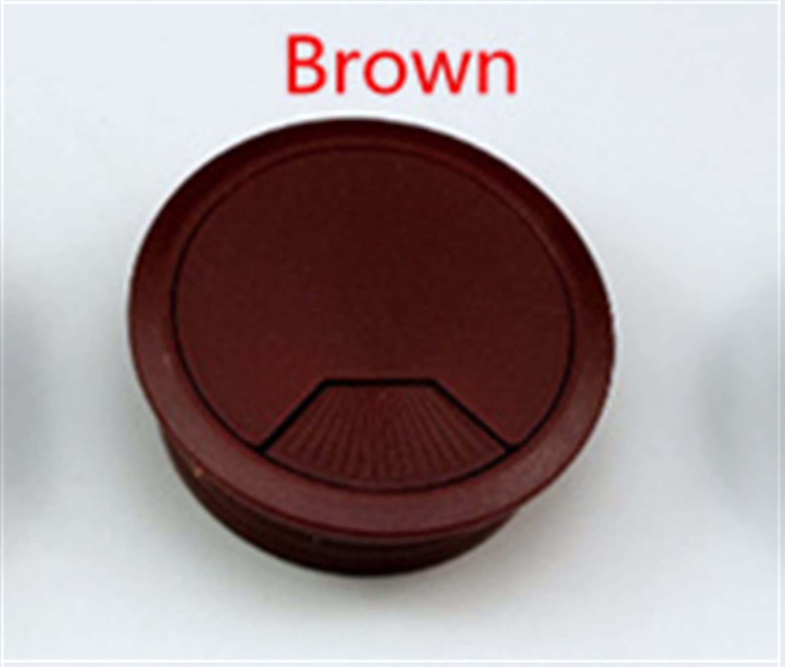 przelotka na biurko Biurko przelotka kablowa 2 szt. ABS pokrywa otworu na kabel okrągły stół wylot ochrona drutu organizator sprzęt meblowy(Cream Color,50mm)