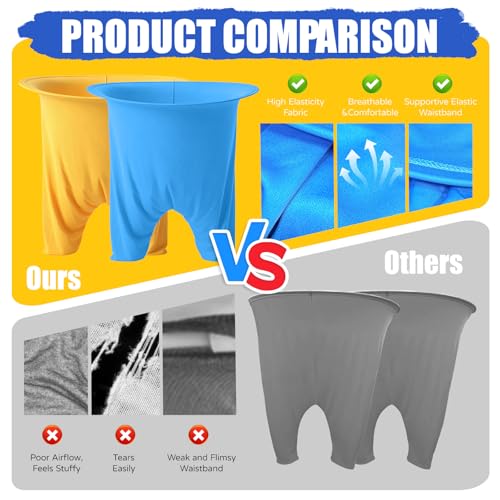 LVOORTOREN Granny Pants Yard Game, 11 PCS Outdoor Yard Toss Game for Teens & Adults-Includes 2 Giant Granny Funny Pants, 8 Bouncy Balls & Pump - Backyard Party Games for Family Reunion, Team Building - image 3