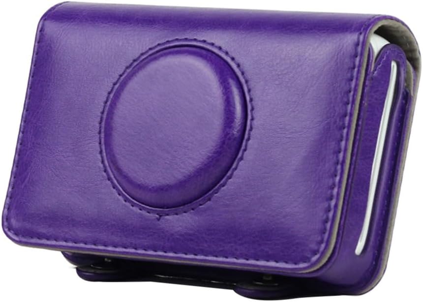 Snap Touch Camera Case PU Protective Bag Purple