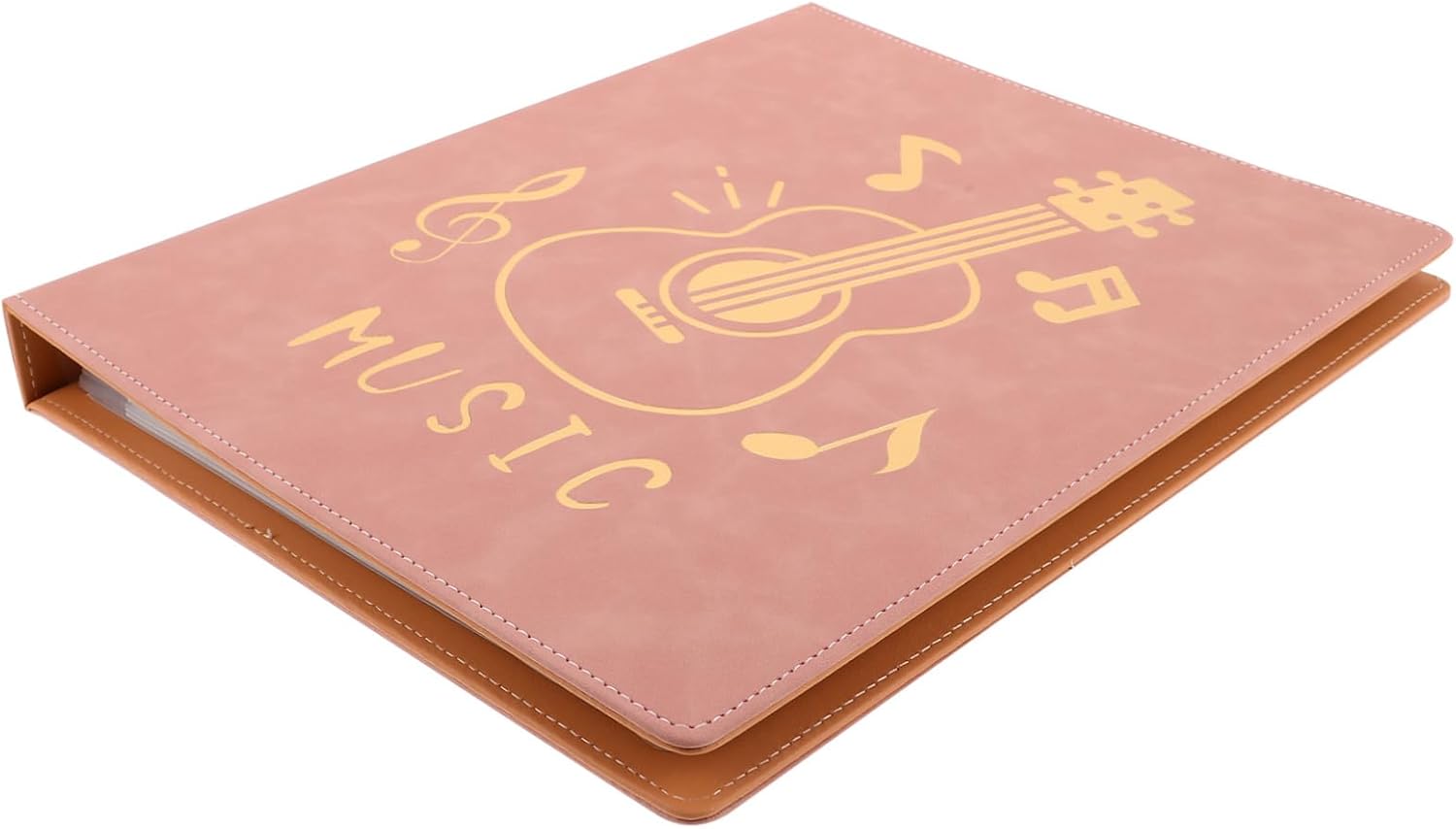 YARNOW Piano Sheet Music Binder A4 Size Music Score Folder with Writable Pages for Musicians Keyboard Players and School Use Pink Color