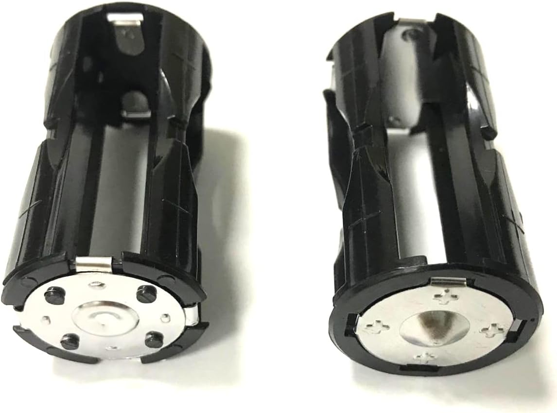 4 AAA Cylindrical Battery Adapter Brackets for Converting to C Batteries, Pack of 2