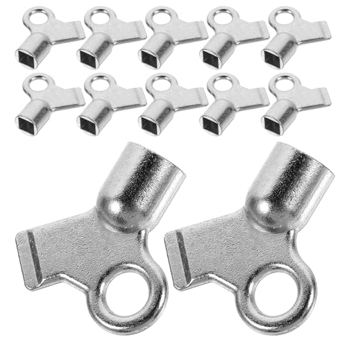 DOITOOL 12 Stück Heizungsentlüftungsschlüssel Kleiner Quadratischer Metall Schlüssel für Heizkörperventile Universelles Heizkörperzubehör für Warmwasserheizungen