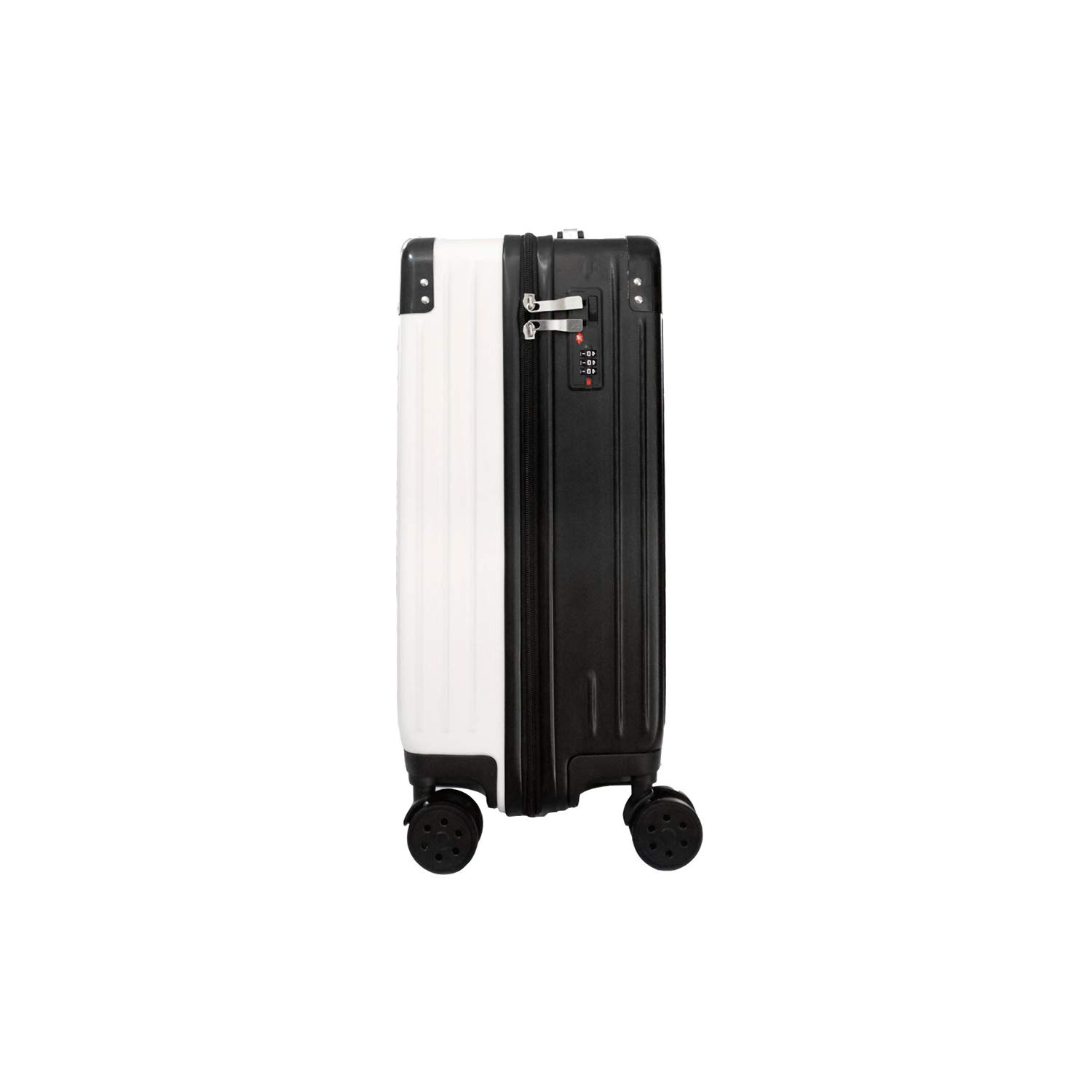 Denco NCAA Wisconsin Badgers Two-Tone Premium Carry-On Hardcase | Suitcase