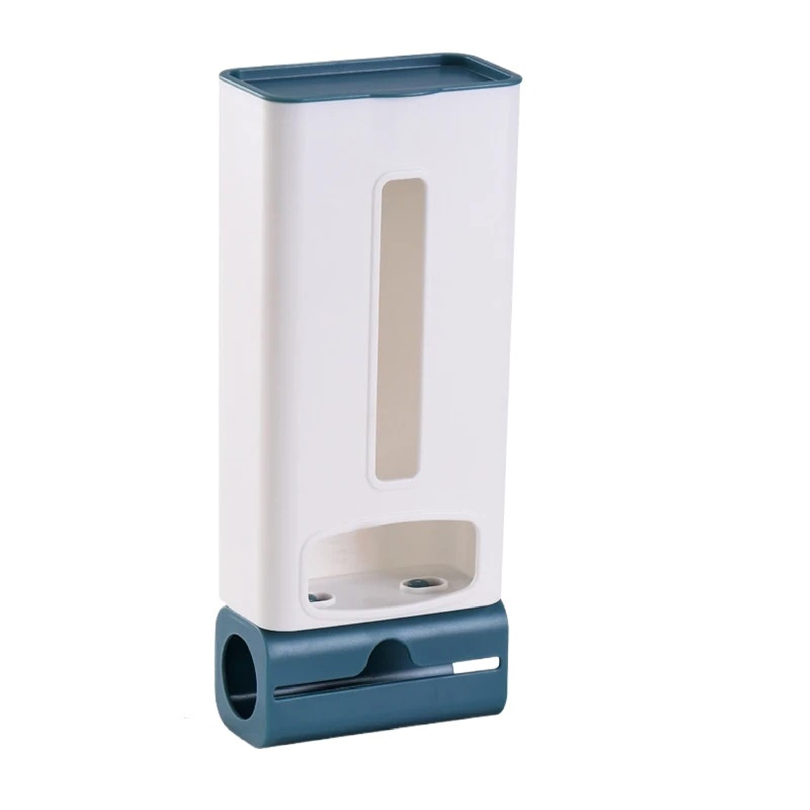 Dispensador De Bolsas De Basura Caja de Almacenamiento de Bolsas de Basura sin Perforaciones, Bolsa práctica de Cocina montada en la Pared, Caja de clasificación extraíble, 2 uds.(Blue)