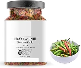 Premium Bird’s Eye Chilli/Kanthari Chilli Whole - 100 gm (3.52 oz)