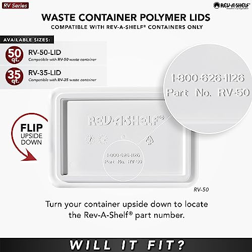 50 QT WASTE CONTAINER LID BLACK 2 Pack - Thumbnail 6