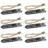 VKLSVAN 6PCS Capacitive Analog Soil Moisture Sensor 3.3-5.5V Corrosion Resistant Humidity Detection Sensors Garden Watering DIY for Arduino for Raspberry Pi