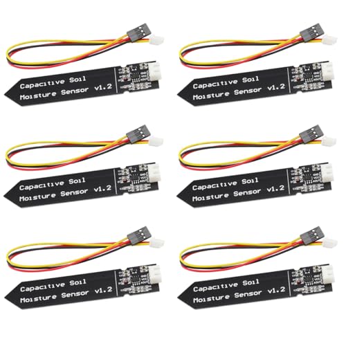 Image of VKLSVAN 6PCS Capacitive Analog Soil Moisture Sensor 3.3-5.5V Corrosion Resistant Humidity Detection Sensors Garden Watering DIY for Arduino for Raspberry Pi