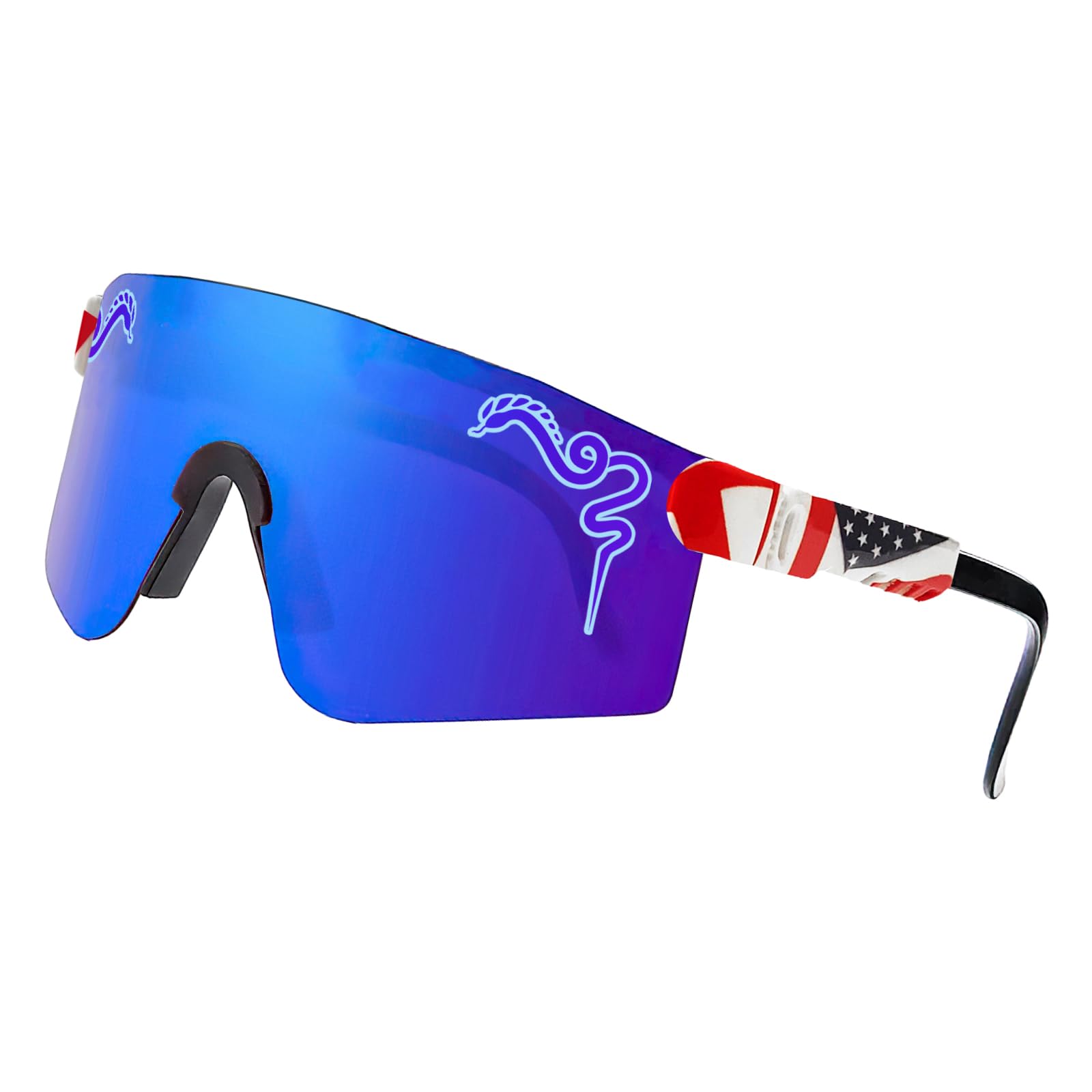 Occhiali da sole sportivi polarizzati da uomo e donna, per ciclismo, corsa, baseball, pesca, protezione UV400 per gli occhi
