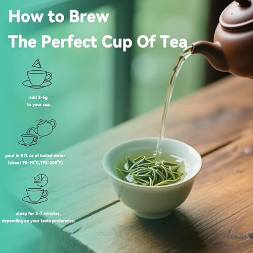 250g Bi Luo Chun Green Tea, Premium Spring Harvest Loose Leaf Tea, Natural Aromatic Brew, Healthful Beverage, Elegant Packaging