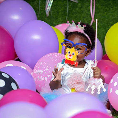 Toyvian Óculos de nariz para bigode de crianças, óculos de disfarce, óculos de sol, novidade com api