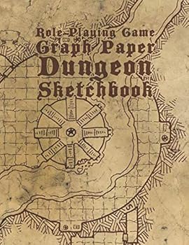 Paperback Role Playing Game Graph Paper Dungeon Sketchbook: A Handy Notebook For Sketching Dangerous Locales Book