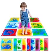 Sensory Floor Tiles: Liquid Play Mats Sensory Pads for Kids Toddlers, 9PCS Autism Sensory Toys, 1...