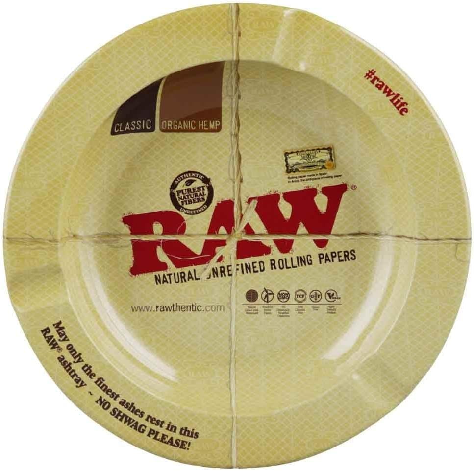 "RAW Round Metal Ashtray - Magnetic / 5.5""", brown (18443)