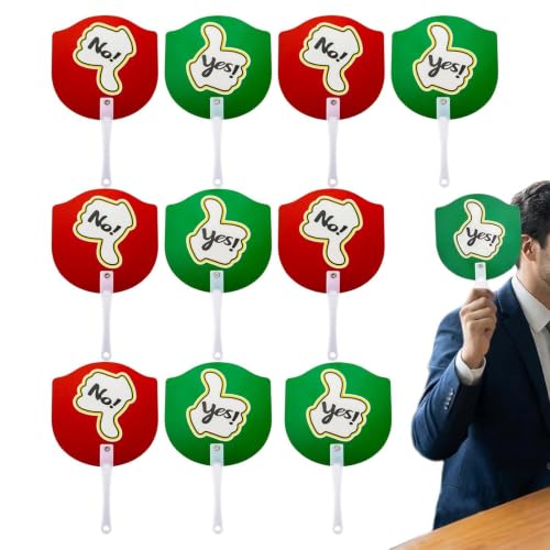 Palas de votación divertidas Yes No de doble cara para escuela y eventos