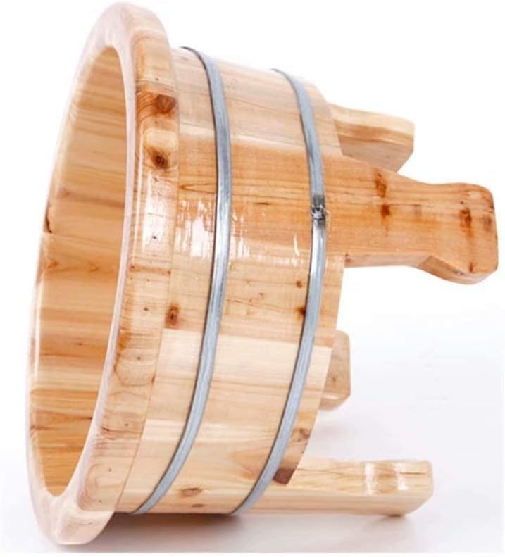 Cubo de Madera Natural para Spa de Pies 38x52 cm miniatura 5