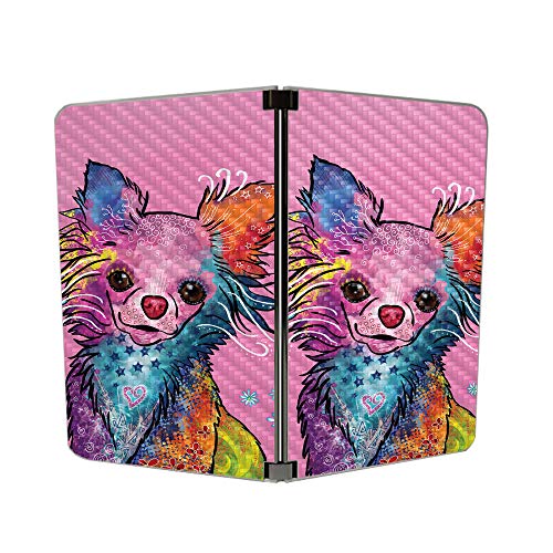 Image of MIGHTY SKINS MightySkins Carbon Fiber Skin for Microsoft Surface Duo - Chihuahua Rainbow | Protective, Durable Textured Carbon Fiber Finish | Easy to Apply | Made in The USA