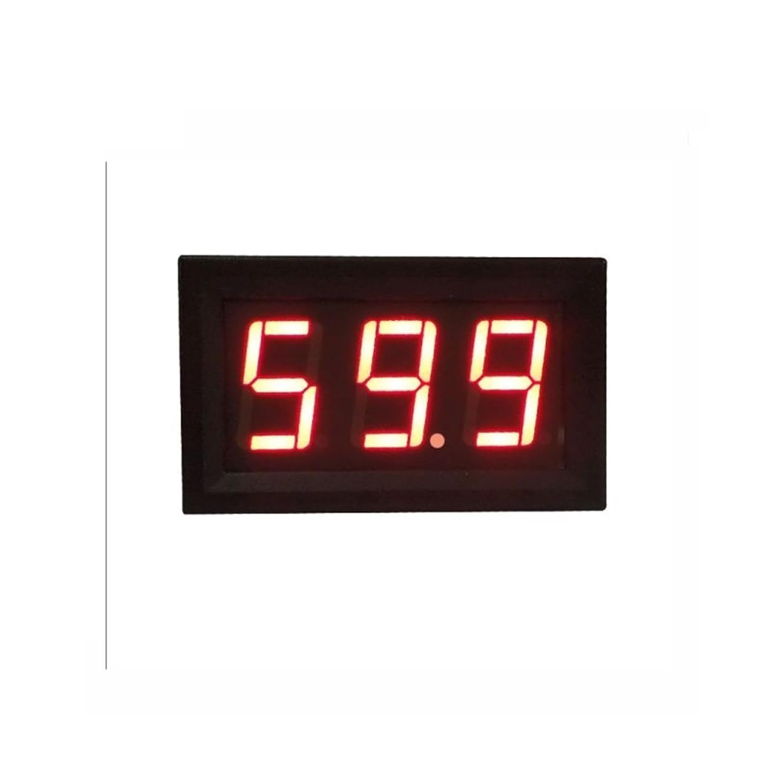 YB27 LED Digital Voltmeter DC 2.5V 2.8V to 30V 150V Voltage Panel Meter Red Blue Green Electromobile Car Volt Gauge 1Pcs(Color:White Cover-Blue,Size:DC 3.5-150V)