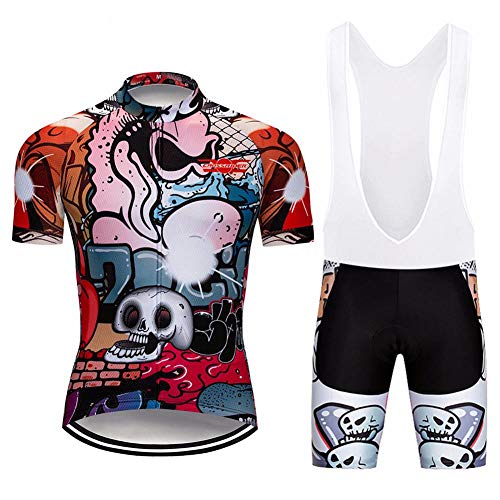 Moxilyn Abbigliamento Ciclismo Uomo Completo Maglia Ciclismo +20D Gel Bib